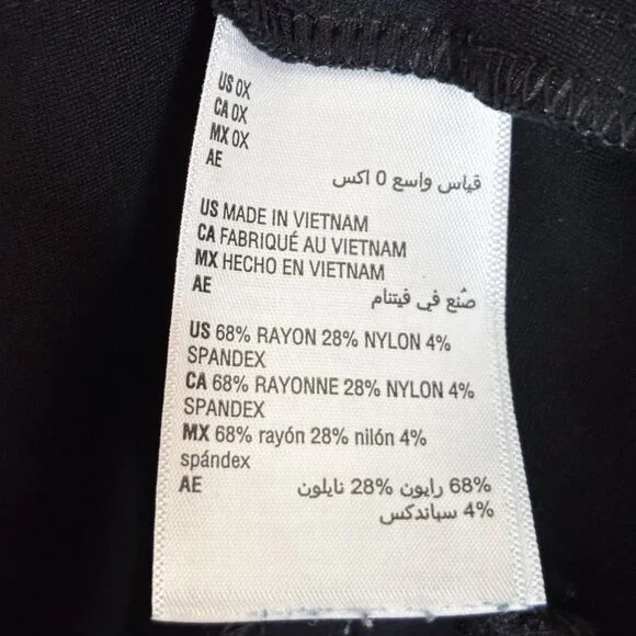 On 34th Flare Leg Soft Black Dress Pants w/ Flare Leg, Size 0X - Picture 5 of 6